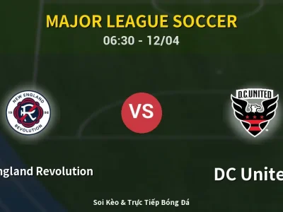 Soi Kèo New England Revolution vs DC United – 06:30 12/04 | Nhận Định, Dự Đoán Tỷ Số