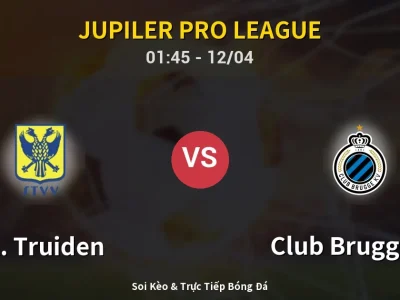 🔴 Trực Tiếp: St. Truiden 0-0 Club Brugge KV – Link Xem Jupiler Pro League (Full HD)